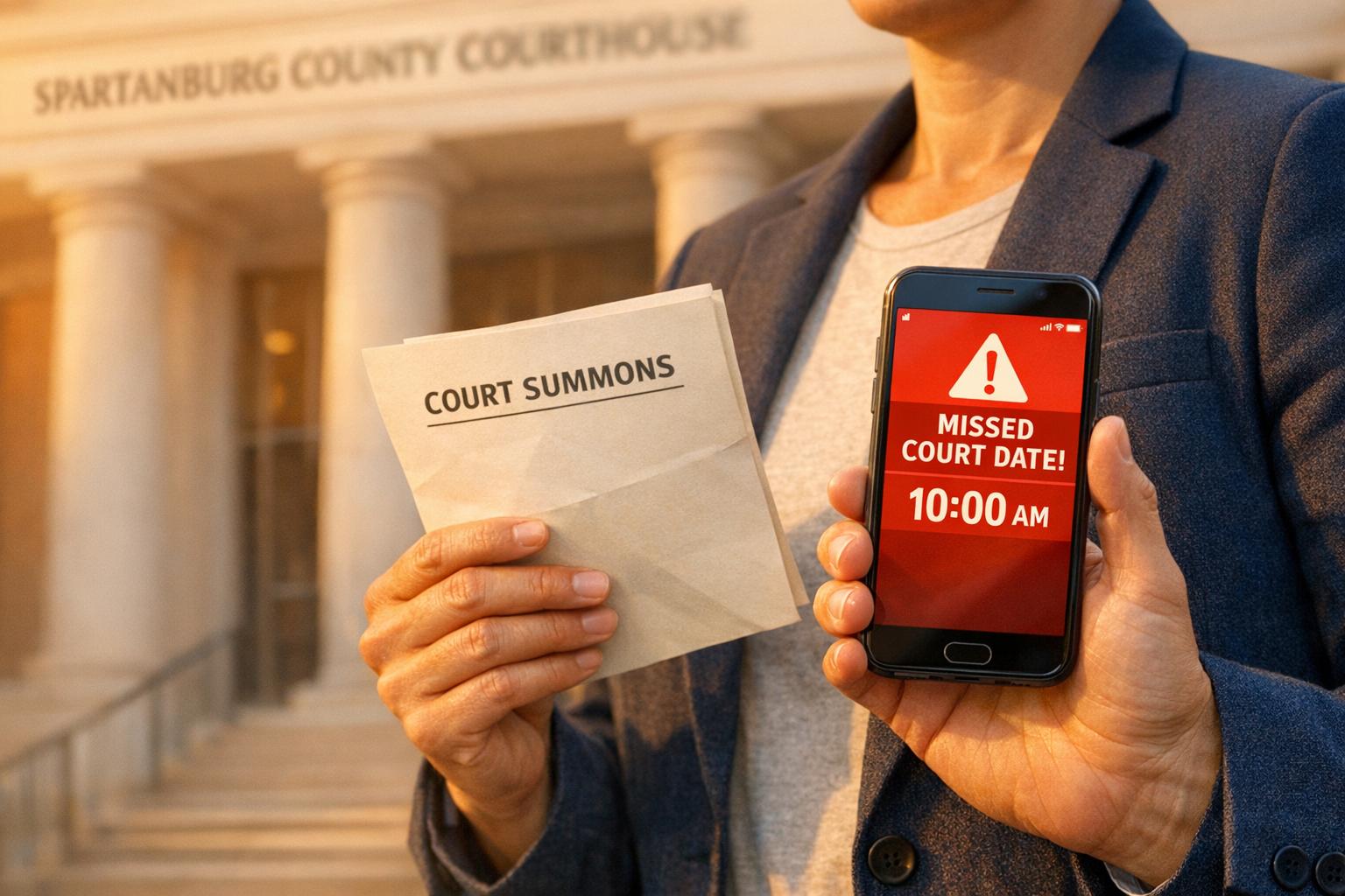 Missing Court In Spartanburg County And What Happens Next