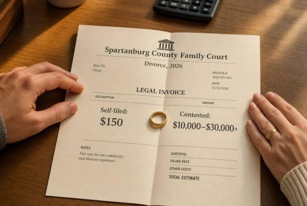 How Much Does a Divorce Cost in Spartanburg, SC? (2026 Lawyer Fee Comparison)